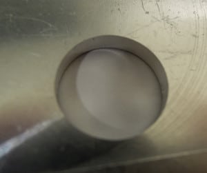 Bohrun g in 4 mm Aluminium